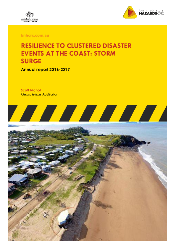 (PDF) Resilience to clustered disaster events at the coast: storm surge