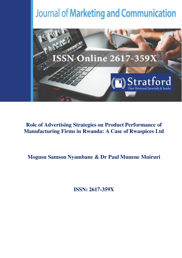 (PDF) Role of Advertising Strategies on Product Performance of ...