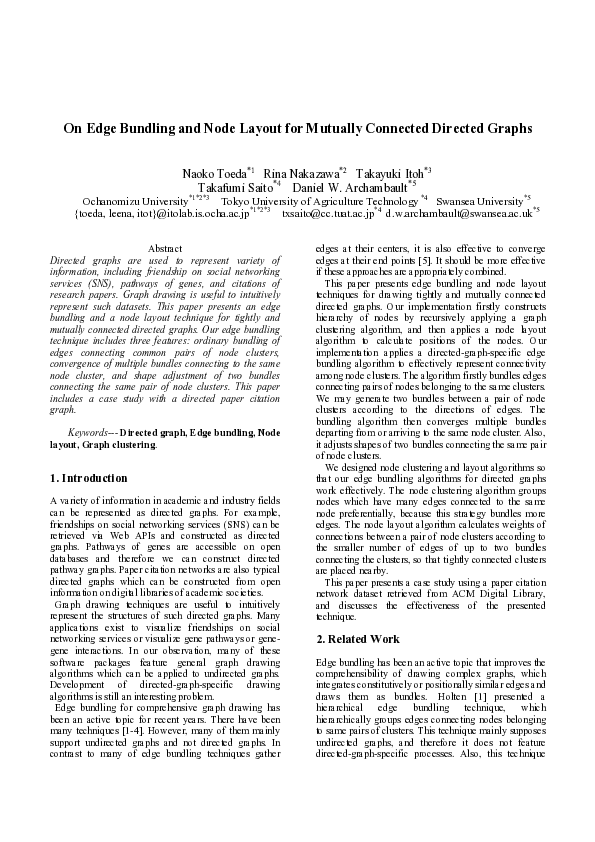 (PDF) On Edge Bundling and Node Layout for Mutually Connected Directed ...