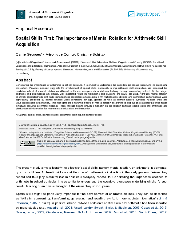 (PDF) Spatial skills first: The importance of mental rotation for ...
