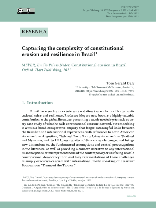 (PDF) Capturing the complexity of constitutional erosion and resilience ...