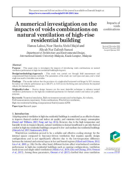 (PDF) A numerical investigation on the impacts of voids combinations on ...