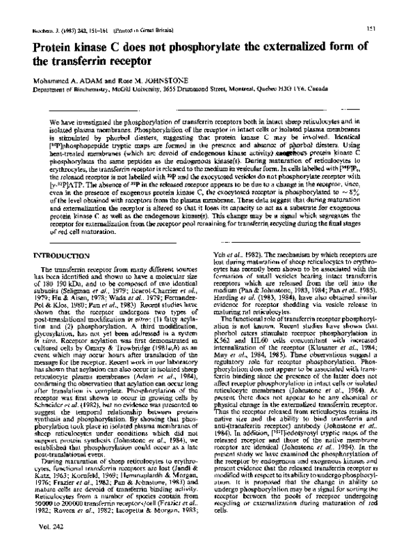(PDF) Protein kinase C does not phosphorylate the externalized form of ...