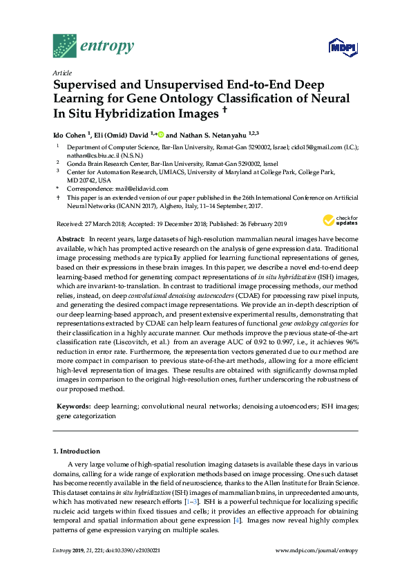 (PDF) Supervised and Unsupervised End-to-End Deep Learning for Gene ...