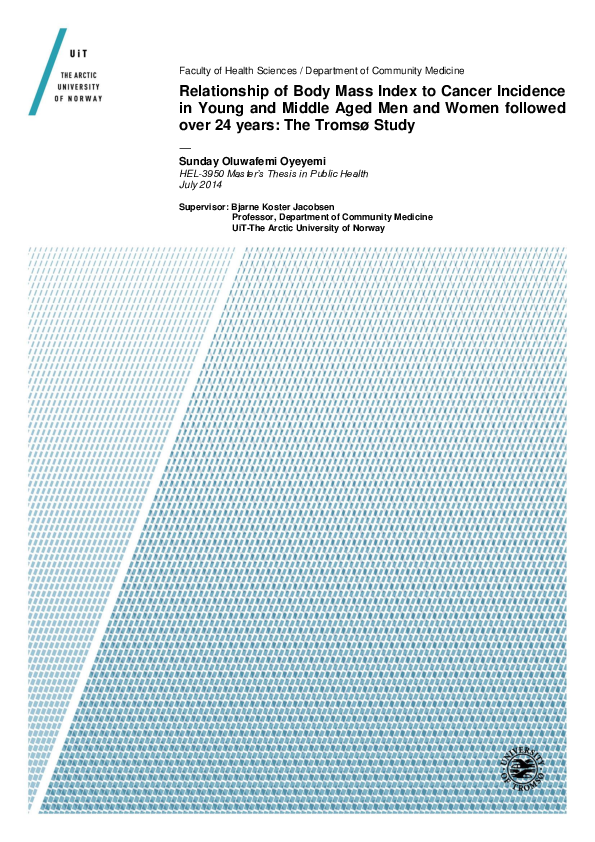 (PDF) Relationship of Body Mass Index to Cancer Incidence in Young and ...