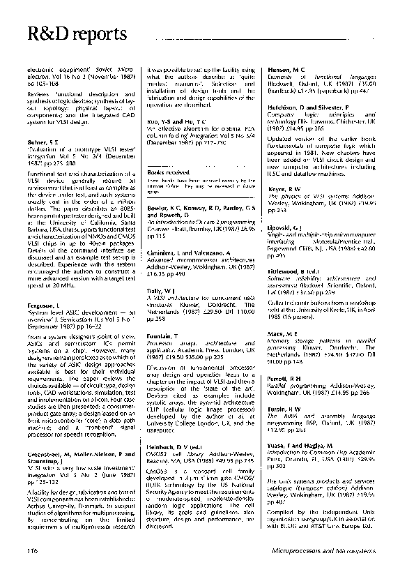 Pdf Advanced Microprocessor Architectures