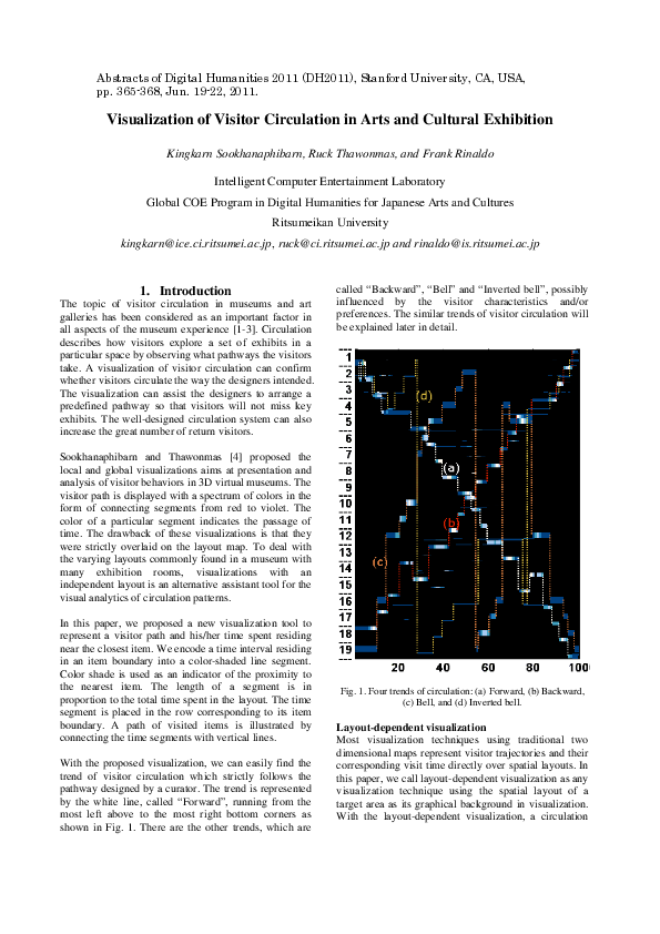 (PDF) Visualization of Visitor Circulation in Arts and Cultural Exhibition