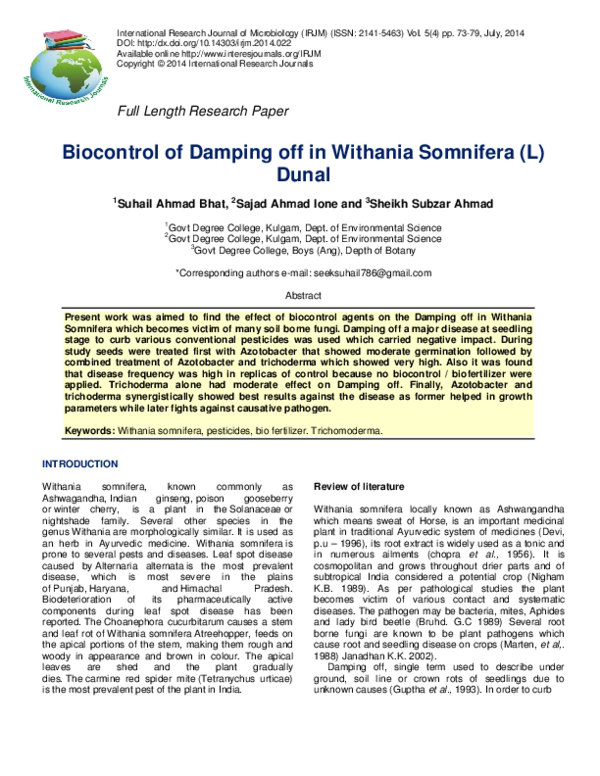 (PDF) International Research Journal of Microbiology