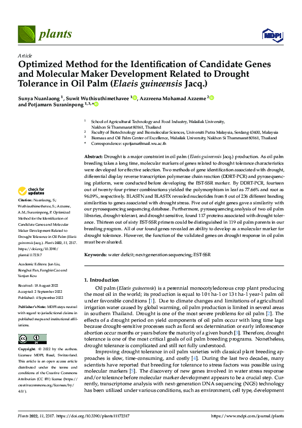 (PDF) Optimized Method for the Identification of Candidate Genes and ...