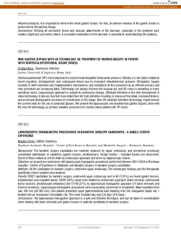 (PDF) Mini gastric bypass with 4k technology as treatment of morbid ...