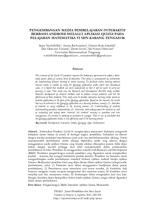 (PDF) Pengembangan Media Pembelajaran Interaktif Berbasis Android ...