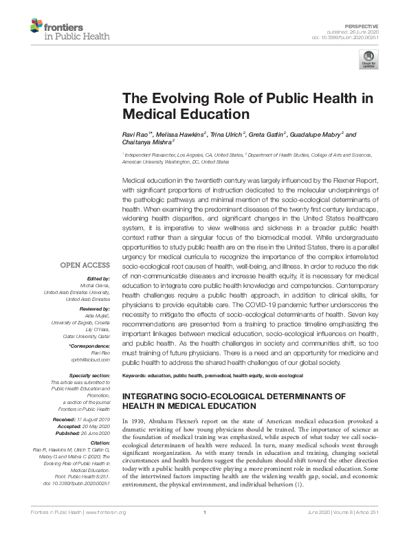 pdf-the-evolving-role-of-public-health-in-medical-education