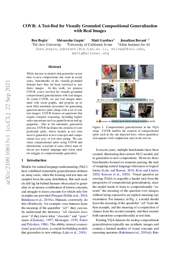(PDF) COVR: A Test-Bed for Visually Grounded Compositional ...