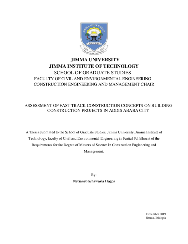 (PDF) Assessment of fast track construction concepts on building ...