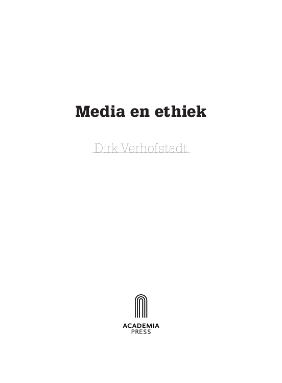 (PDF) Media en ethiek