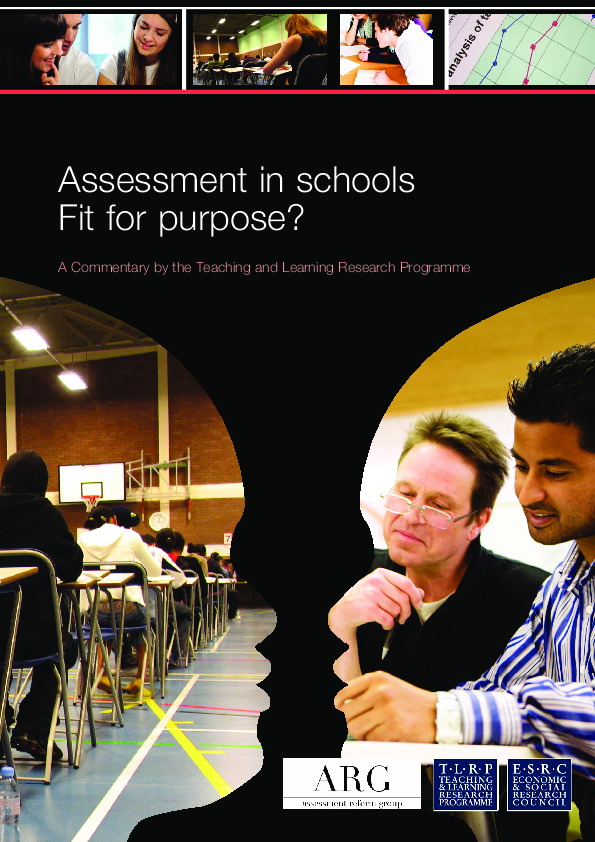 (PDF) Assessment in Schools: Fit for Purpose