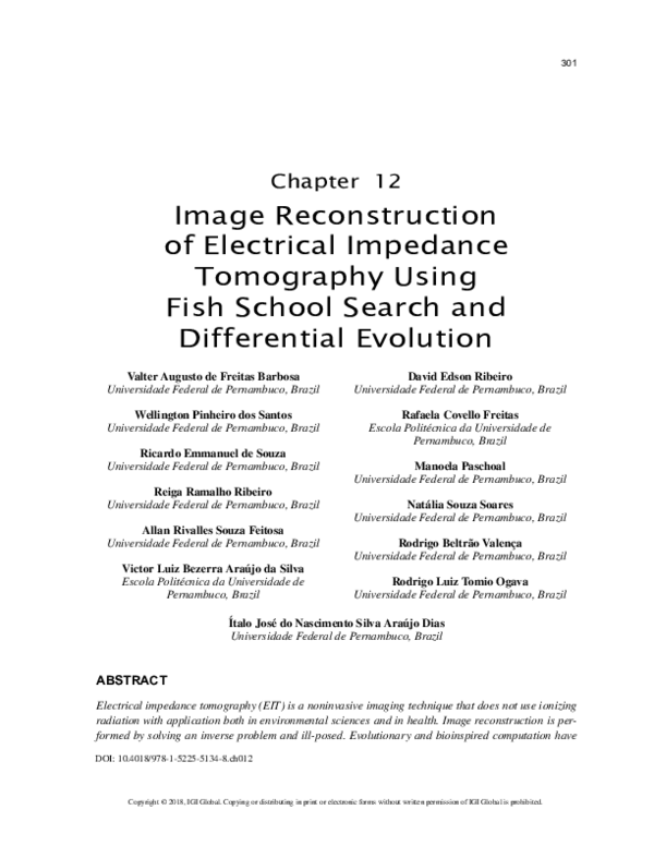 (PDF) Image Reconstruction of Electrical Impedance Tomography Using ...
