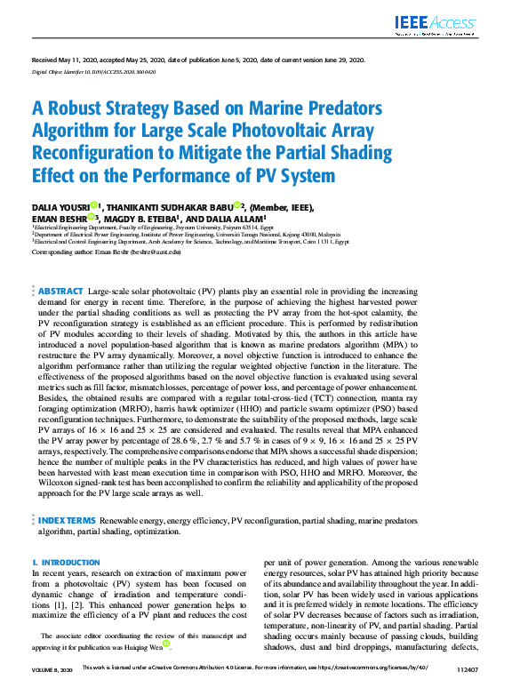 (PDF) A Robust Strategy Based on Marine Predators Algorithm for Large ...