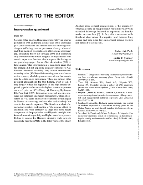(PDF) Interpretation questioned