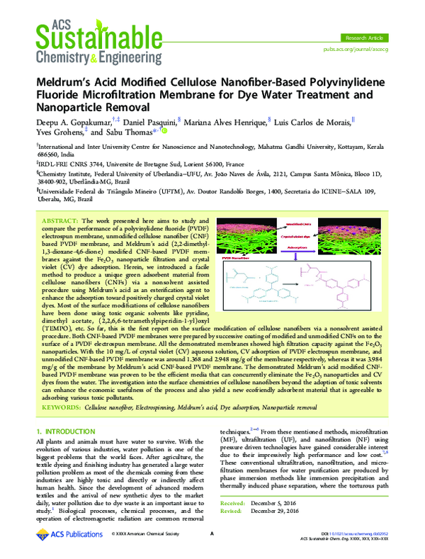 (PDF) Meldrum’s Acid Modified Cellulose Nanofiber-Based Polyvinylidene ...