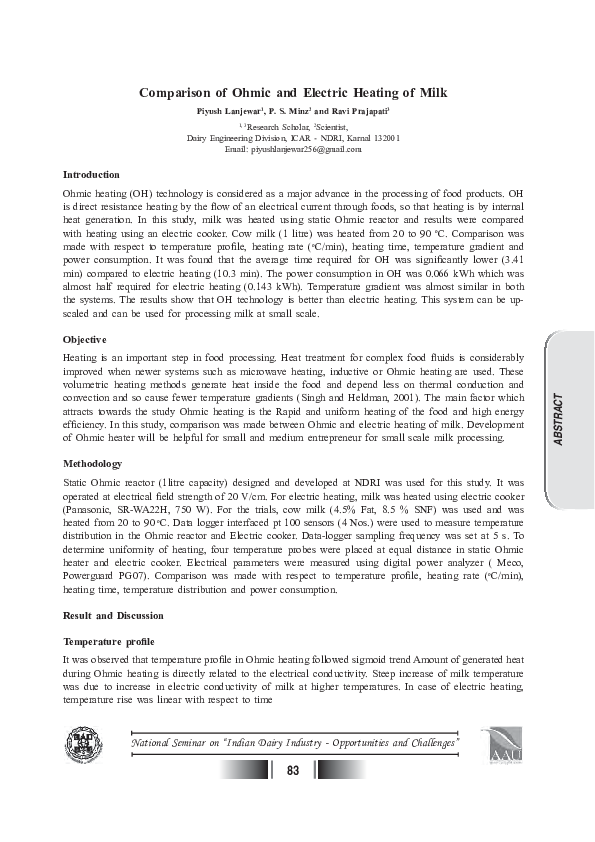 (PDF) National Seminar on “ Indian Dairy IndustryOpportunities and