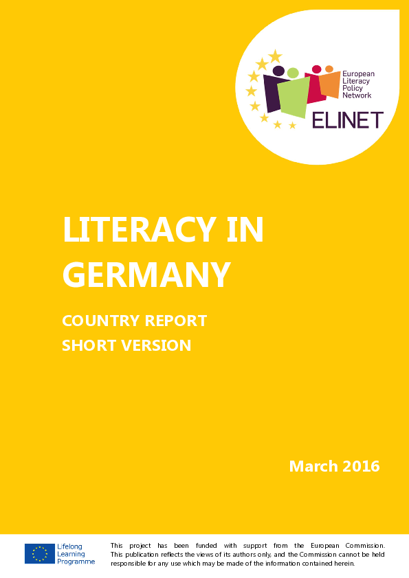 (PDF) Literacy in Germany. Country Report. Short Version