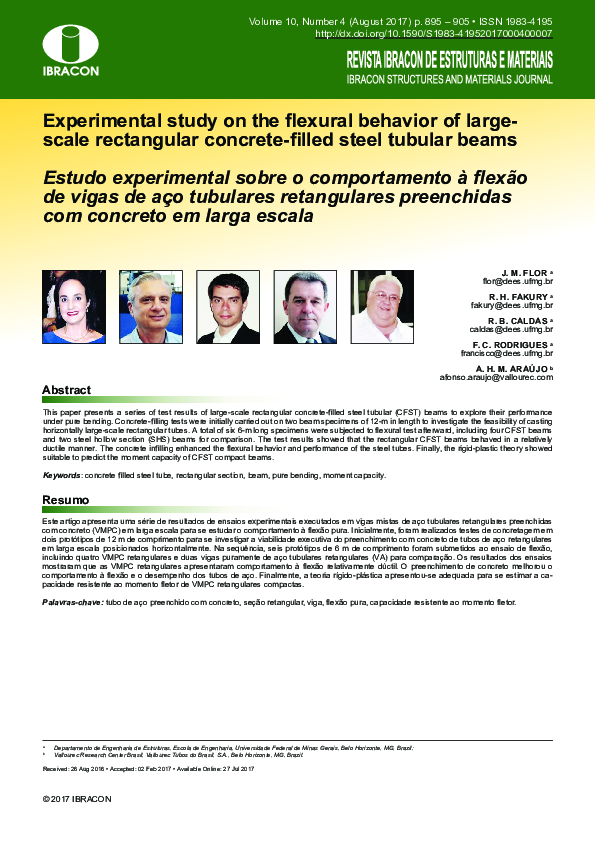 (PDF) Experimental study on the flexural behavior of large-scale ...