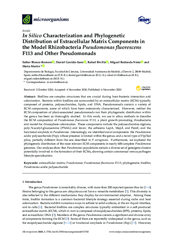(PDF) In Silico Characterization and Phylogenetic Distribution of ...