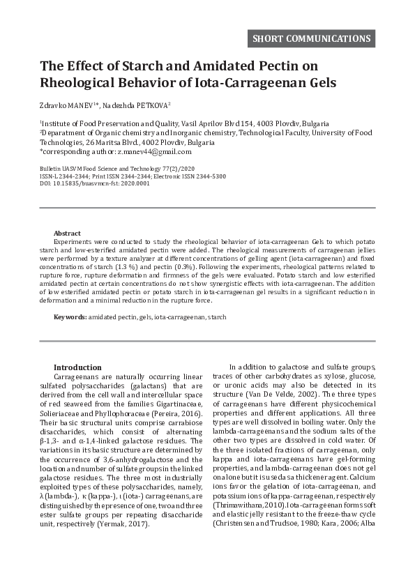 (PDF) The Effect of Starch and Amidated Pectin on Rheological Behavior ...