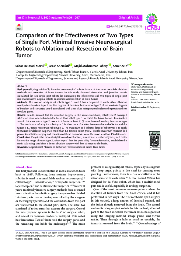 (PDF) Comparison of the Effectiveness of Two Types of Single Port ...