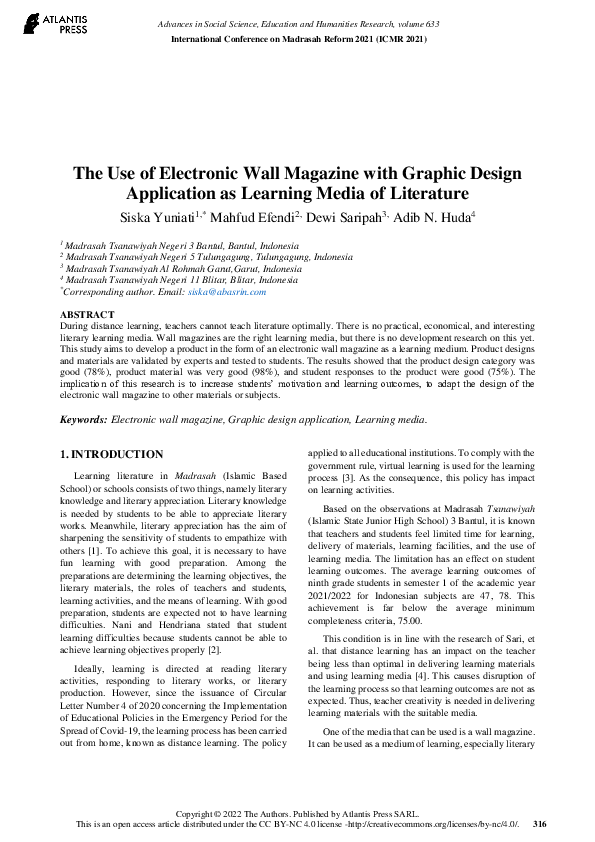 (PDF) The Use of Electronic Wall Magazine with Graphic Design ...