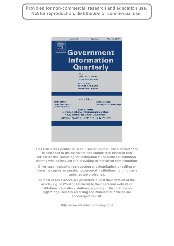 (PDF) Semantic integration of government data for water quality management