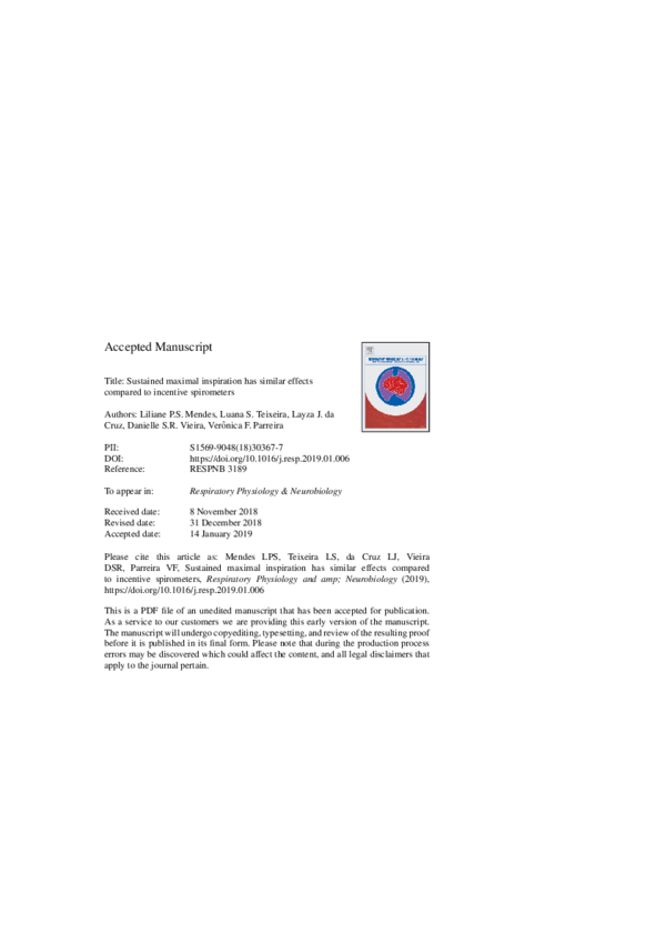 (PDF) Sustained maximal inspiration has similar effects compared to ...