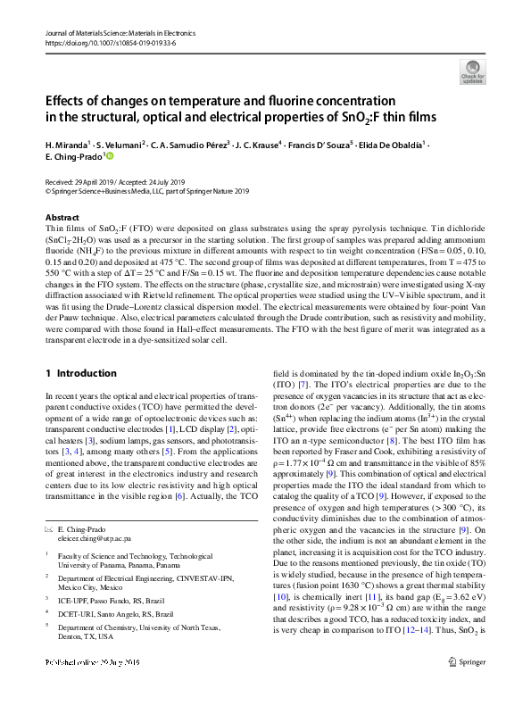 (PDF) Effects of changes on temperature and fluorine concentration in ...