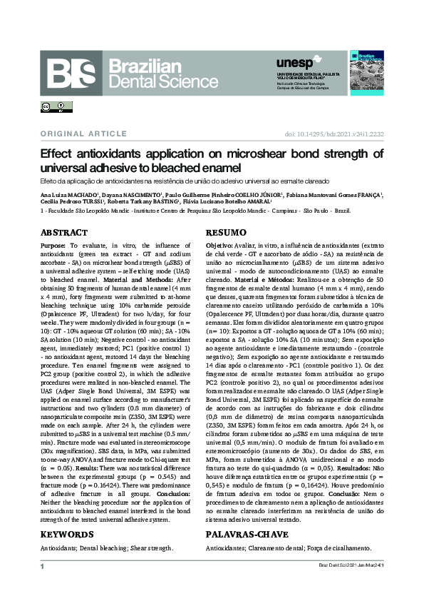 (PDF) Effect antioxidants application on microshear bond strength of ...