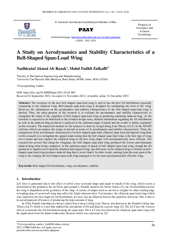 (PDF) A Study on Aerodynamics and Stability Characteristics of a Bell ...