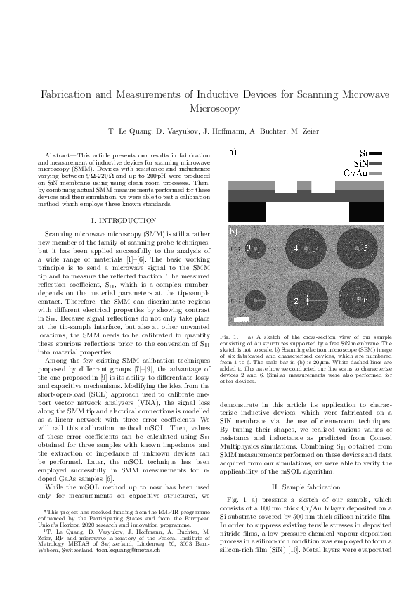 (PDF) Fabrication and Measurements of Inductive Devices for Scanning ...