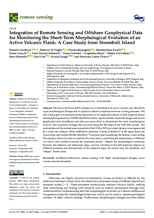 (PDF) Integration of Remote Sensing and Offshore Geophysical Data for ...