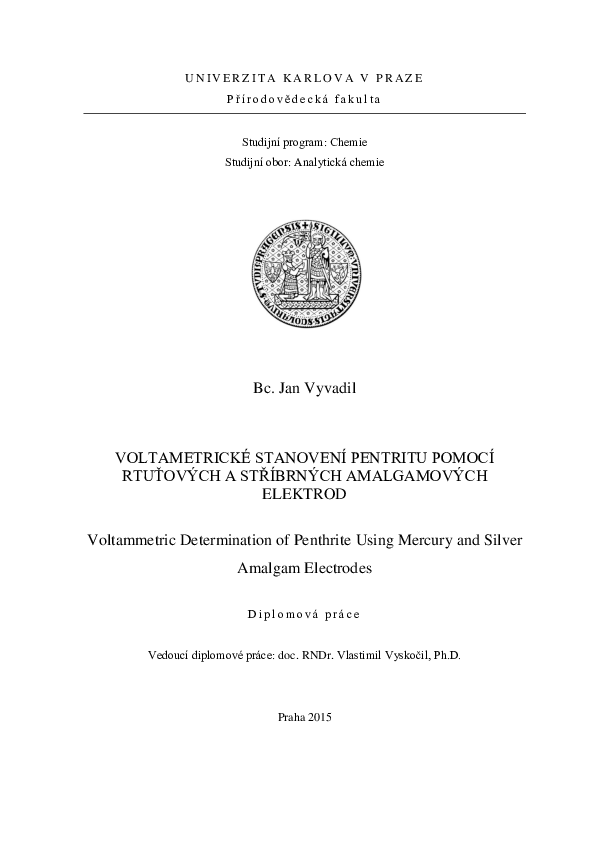 (PDF) Voltammetric Determination of Penthrite Using Mercury and Silver ...