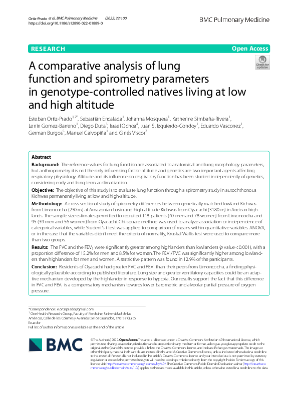 (PDF) A comparative analysis of lung function and spirometry parameters ...