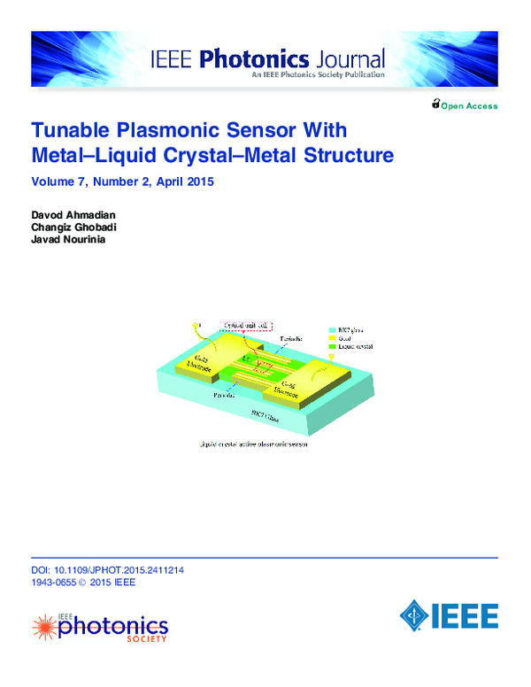 (PDF) Tunable Plasmonic Sensor with Metal-Liquid Crystal-Metal Structure