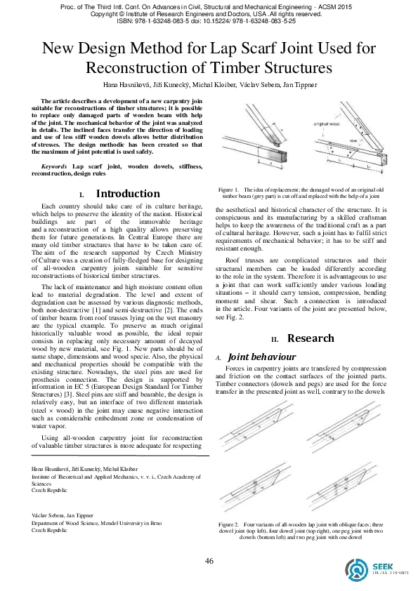 (PDF) New Design Method for Lap Scarf Joint Used for Reconstruction of ...