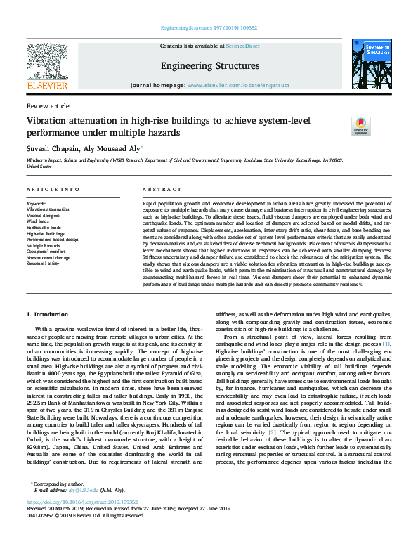 Gallery Detail: Pdf Vibration Attenuation In High Rise Buildings To Achieve System