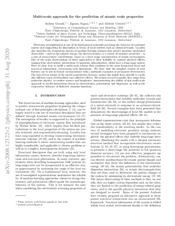 (PDF) Multi-scale approach for the prediction of atomic scale ...