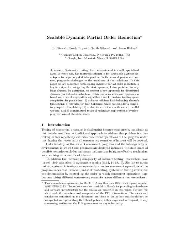 (PDF) Scalable Dynamic Partial Order Reduction