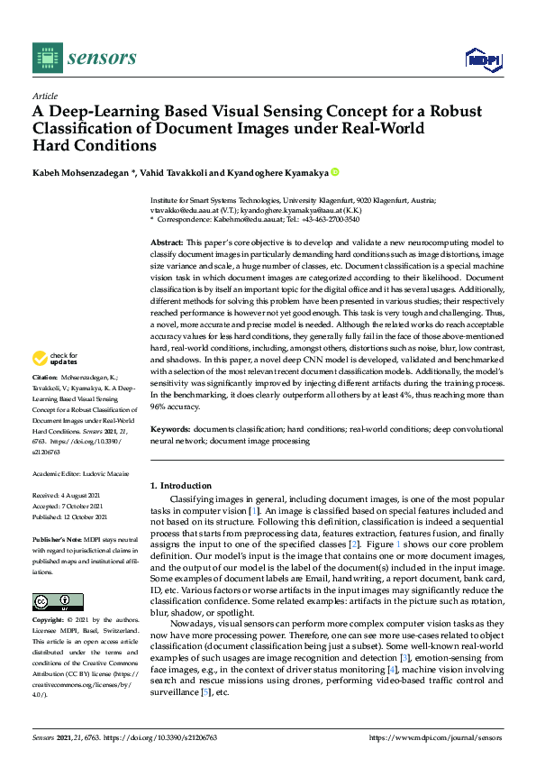 (PDF) A Deep-Learning Based Visual Sensing Concept for a Robust ...