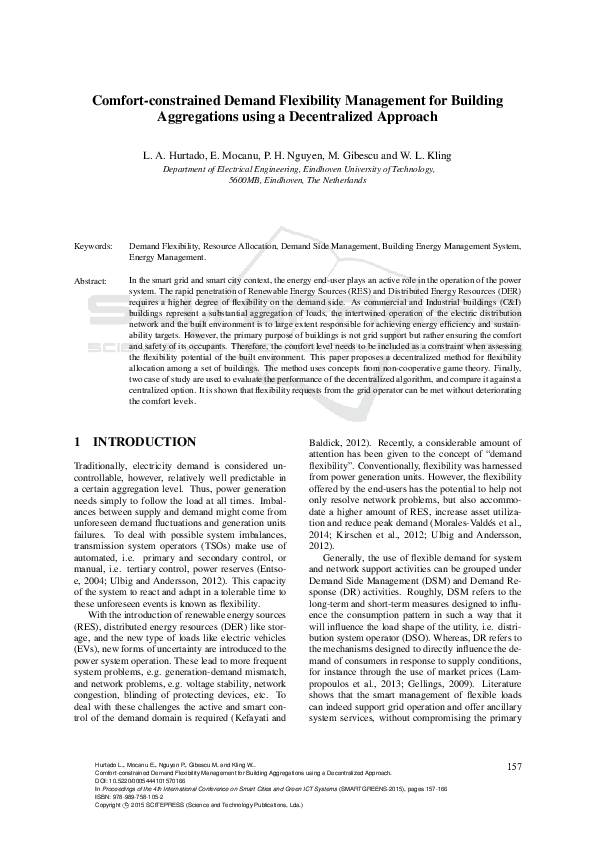 (PDF) Comfort-constrained Demand Flexibility Management for Building ...