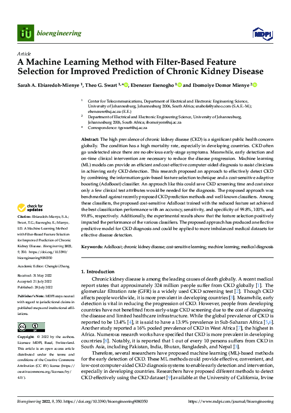 (PDF) A Machine Learning Method with Filter-Based Feature Selection for ...