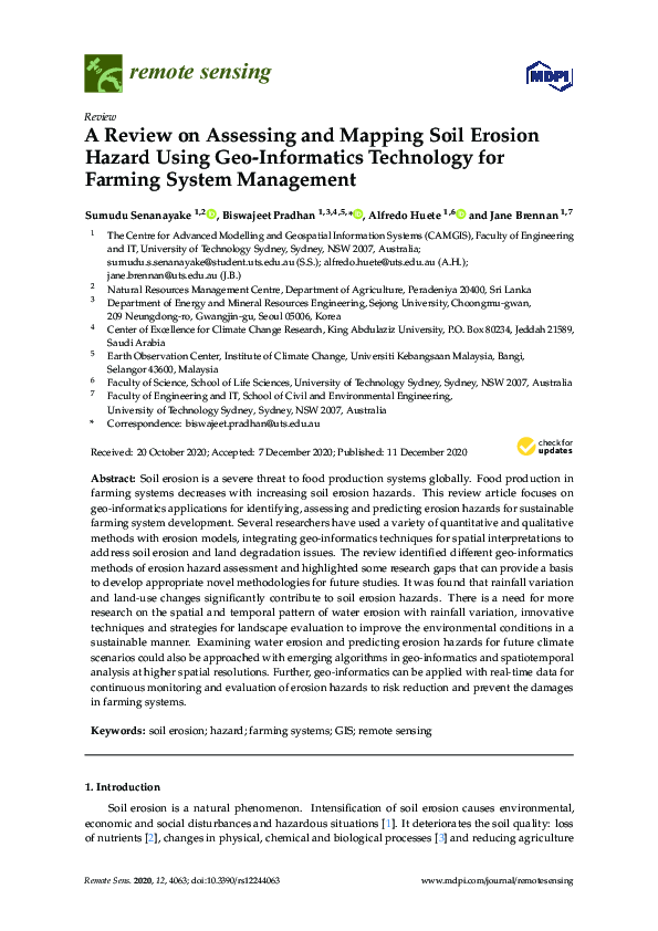 (PDF) A Review on Assessing and Mapping Soil Erosion Hazard Using Geo ...