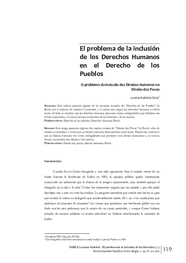 (PDF) El problema de la inclusión de los Derechos Humanos en el Derecho ...